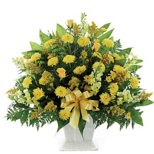 Classic Yellow Mache Bouquet