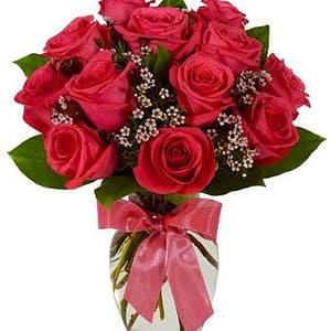 Hot Pink Rose Bouquet