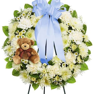 Child Open Wreath Standing Spray