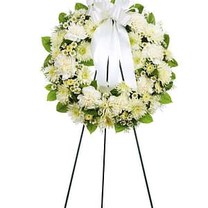 Open Wreath Standing Spray