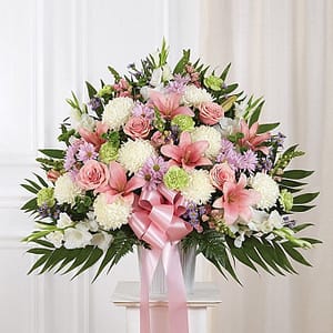 Multicolor Pastel Sympathy Standing Basket