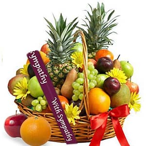 Sympathy Fruit Basket - Local Florist