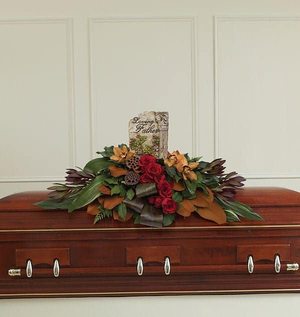 Loving Father Casket Spray Loving Father Casket Spray