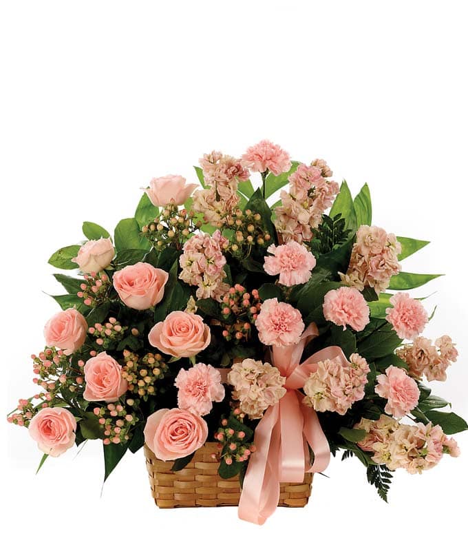 Classic Sympathy Basket Arrangement Classic Sympathy Basket Arrangement