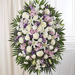 Lavender & White Standing Spray
