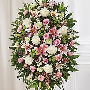 Multicolor Pastel Sympathy Standing Spray