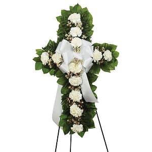 Standing Cross - White