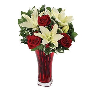 Holiday Rose, Lily & Holly Celebration