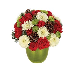Bright & Cheerful Holiday Wishes Bouquet