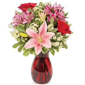 Blushing Blooms Bouquet