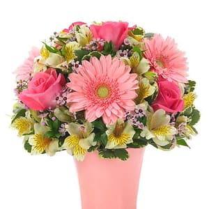 Pink Rose & Daisy Delight