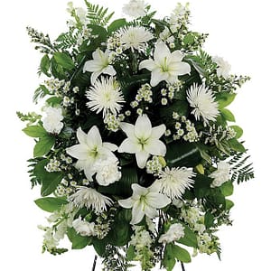 White Standing Spray