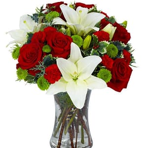 Red Rose and Lily Celebration