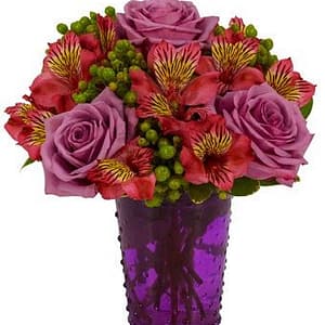 Purple Rose Bouquet