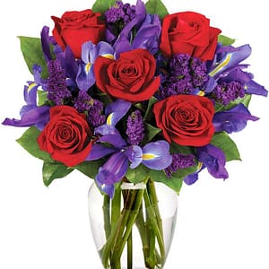 Rose in Purple Bouquet