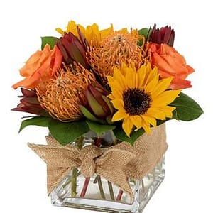Nature Inspired Cube Bouquet