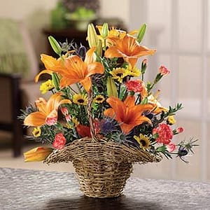 Autumn Floral Basket