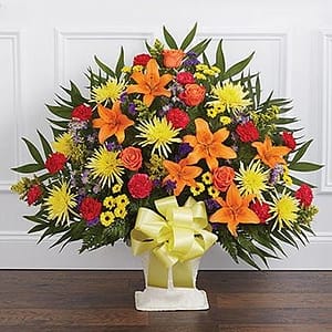 Multicolor Bright Sympathy Floor Basket
