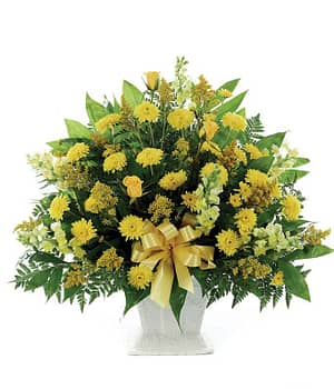 Classic Yellow Mache Bouquet
