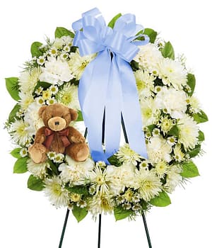 Child Open Wreath Standing Spray