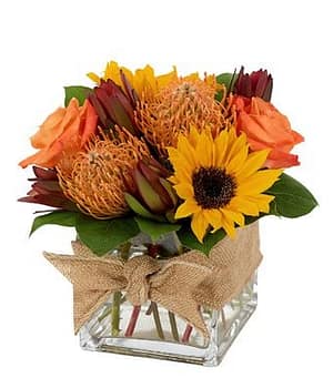 Nature Inspired Cube Bouquet