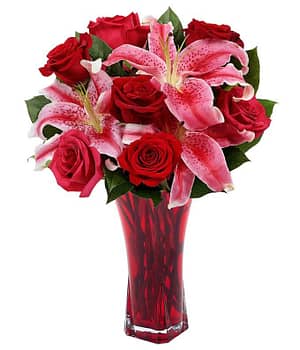 Raspberry Red Kisses Arrangement