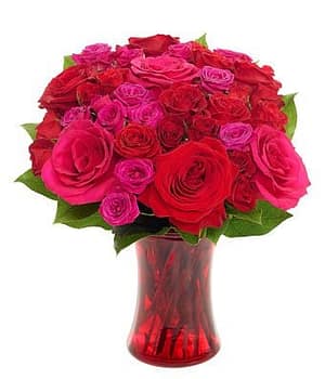 Radiant Red Romance Bouquet