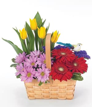 Spring Flower Basket