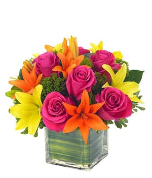 Lovely Lily & Rose Celebration Bouquet