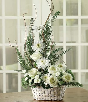 White Sympathy Basket