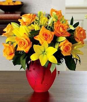 Citrus Roses & Lilies