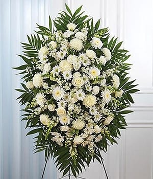 White Sympathy Standing Spray